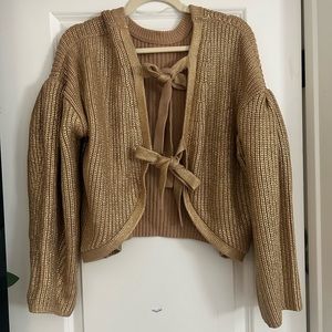Kika Vargas Sweater Gold Size L